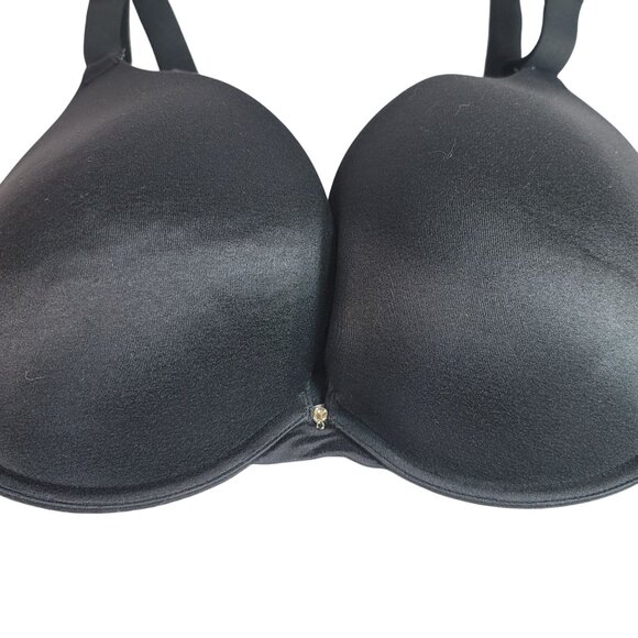 Cacique Boost Plunge Bra Black 40D Underwire Adjustable Strap Seamless Cup Mold - Picture 3 of 9